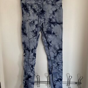 Blue Tie-Dye Leggings